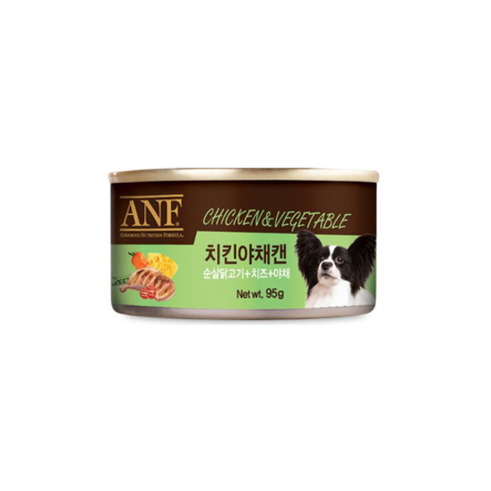 ANF 치킨 야채 캔 95g - 유통기한 2026.05